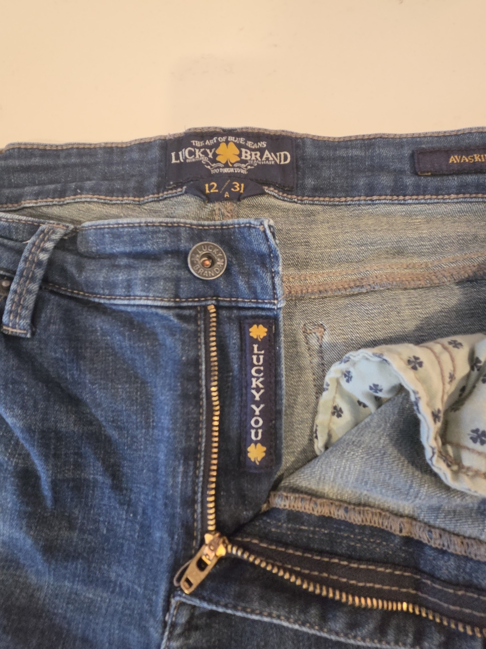 Lucky Brand Blue Denim Jeans - "Ava Skinny"
